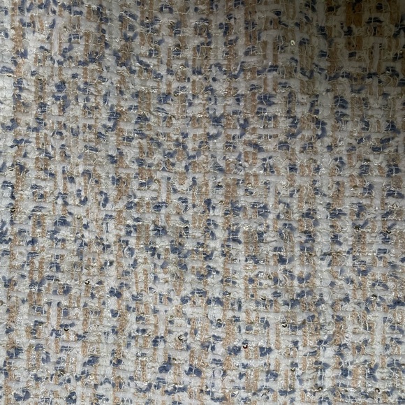 Calvin Klein Tweed Pencil Skirt - white, tan and blue sz 14 - Picture 2 of 5